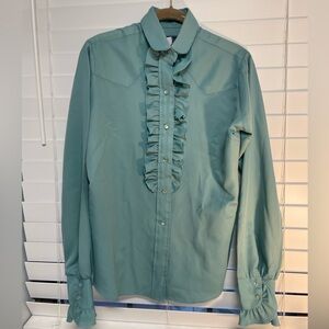 Turquoise, Vintage “Panhandle Slim” woman’s shirt